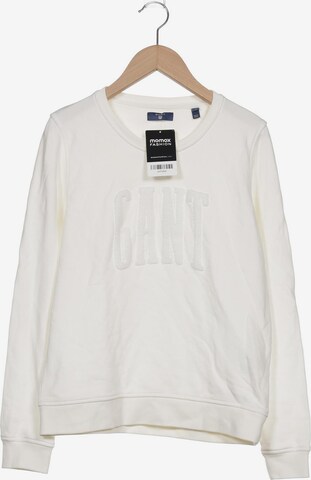 GANT Sweatshirt & Zip-Up Hoodie in S in White: front
