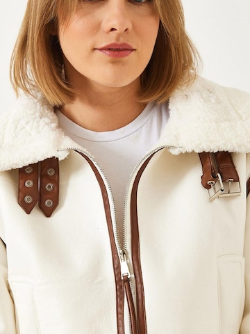Veste mi-saison Bianco Lucci en blanc