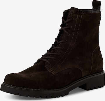 Bottines à lacets Tamaris en marron : devant