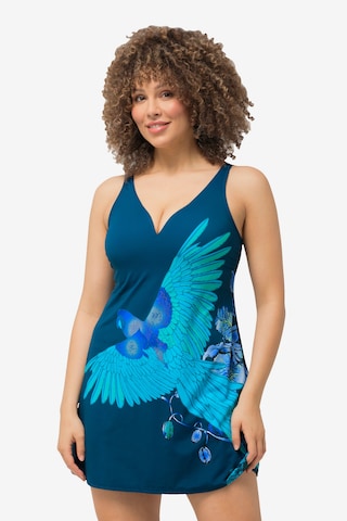 Bustier Tankini Ulla Popken en bleu : devant