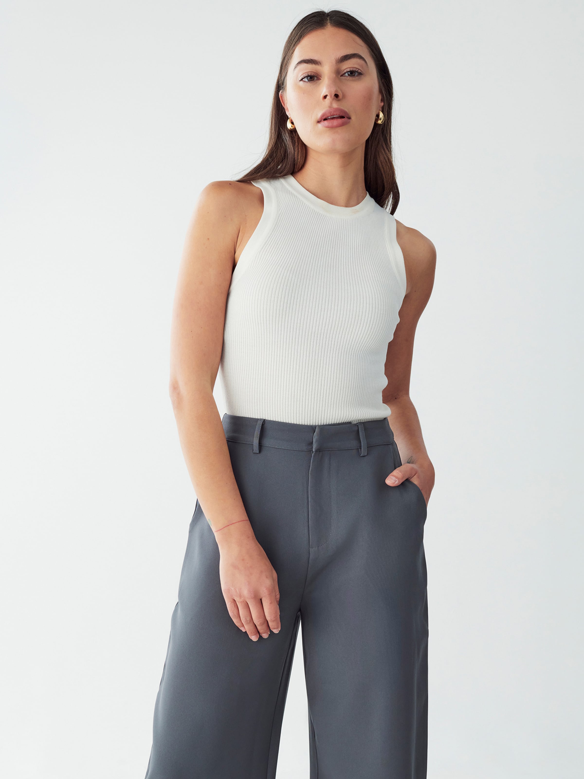 Regular Pantalon 'Vana' Willa en gris