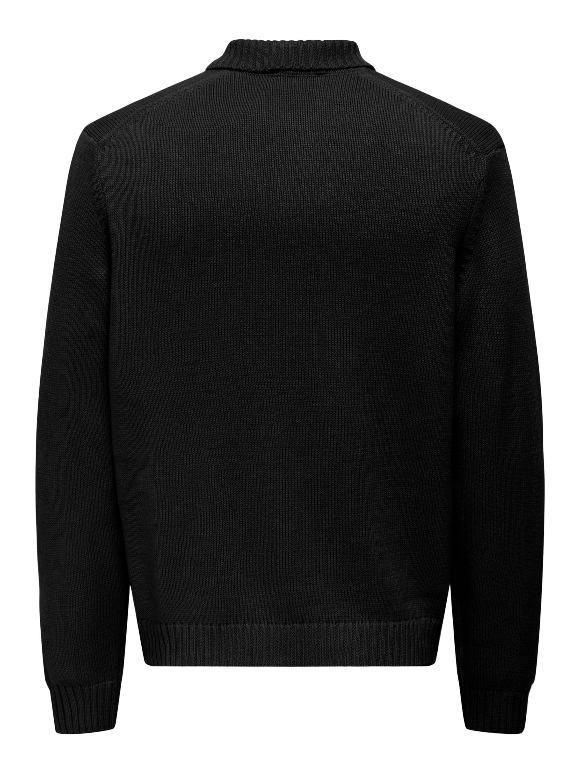 Only & Sons Knit cardigan 'ONSJacob' in Black
