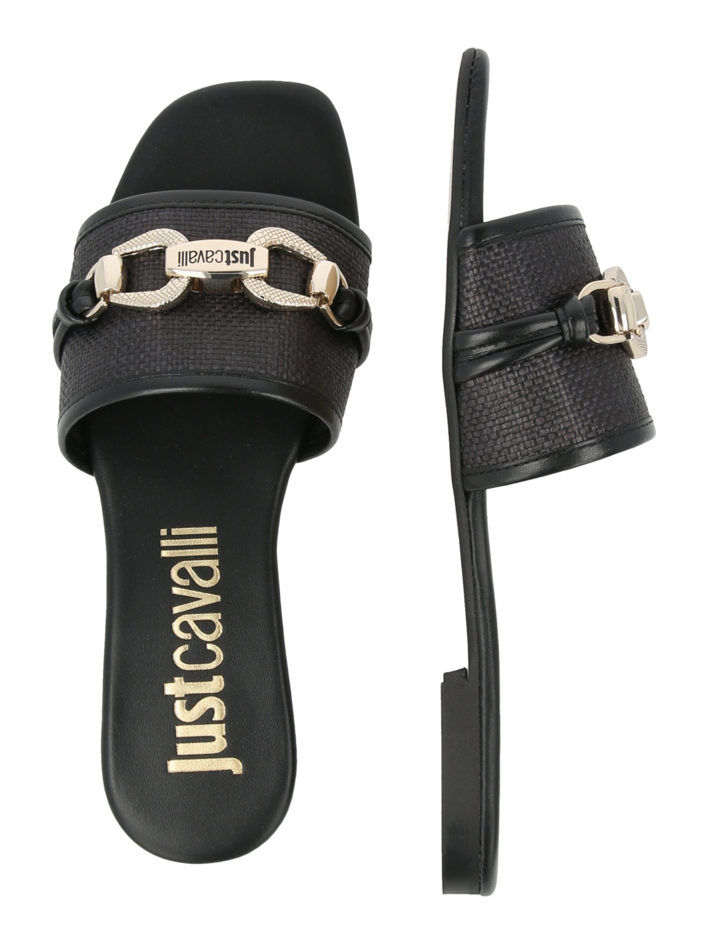 Just Cavalli Sandały 'FONDO ELISIE' w kolorze czarny