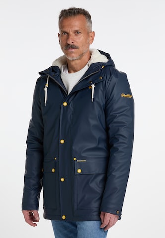 Schmuddelwedda Between-Season Jacket in Blue: front