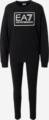 EA7 Emporio Armani Sweat suit in Black: front