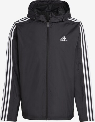 ADIDAS SPORTSWEAR Athletic Jacket 'Essentials' in Black: front