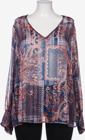 Cream Blouse & Tunic in XXXL in Blue: front