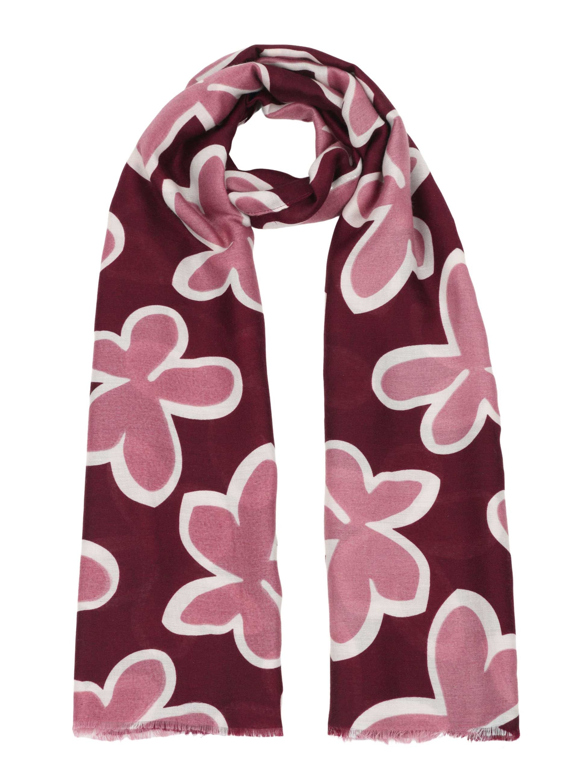 SAMAYA Schal ´Bany´ in Rot: Vorderseite