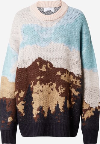 florence by mills exclusive for ABOUT YOU Pullover 'Tiger Eye' in Mischfarben: predná strana