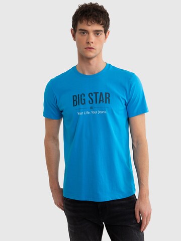 T-Shirt 'BRUNO ' BIG STAR en bleu : devant