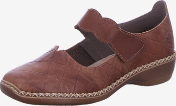 Rieker Classic Flats in Brown: front