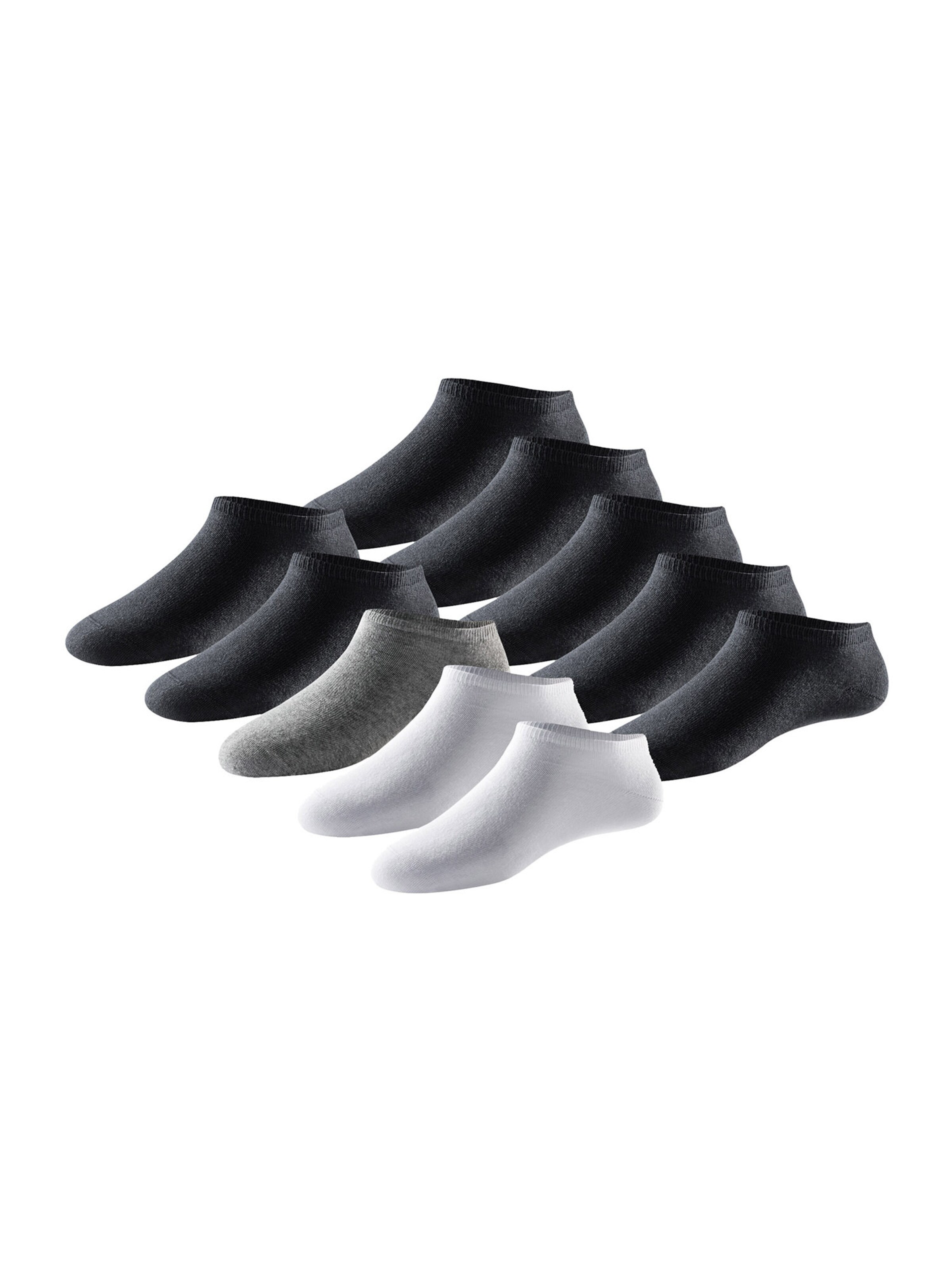 SCHIESSER Enkelsokken ' Bluebird ' in Grijs: voorkant