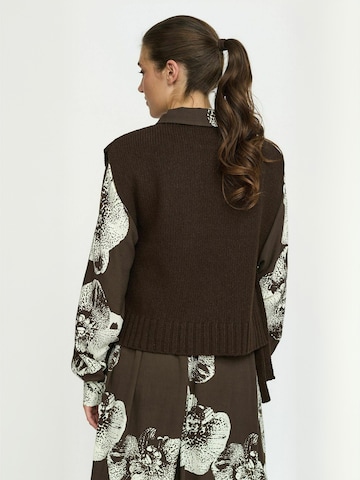 Gilet ' SRTemo ' Soft Rebels en marron : derrière