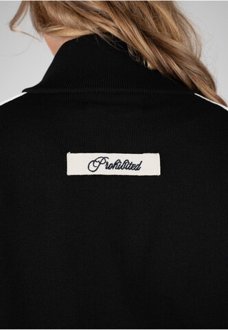 Prohibited - Cárdigan 'Varsity' en negro