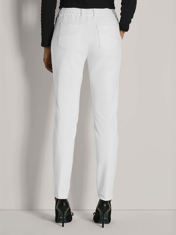Coupe slim Pantalon MADELEINE en blanc