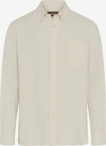 Man's World Regular fit Button Up Shirt in Beige: front