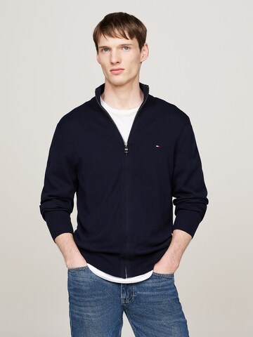 Vestes en maille TOMMY HILFIGER en bleu : devant