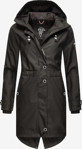 Manteau fonctionnel 'Rainy Flower' NAVAHOO en noir