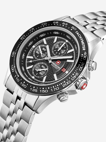SWISS MILITARY HANOWA Analoog horloge 'Watchman' in Zilver
