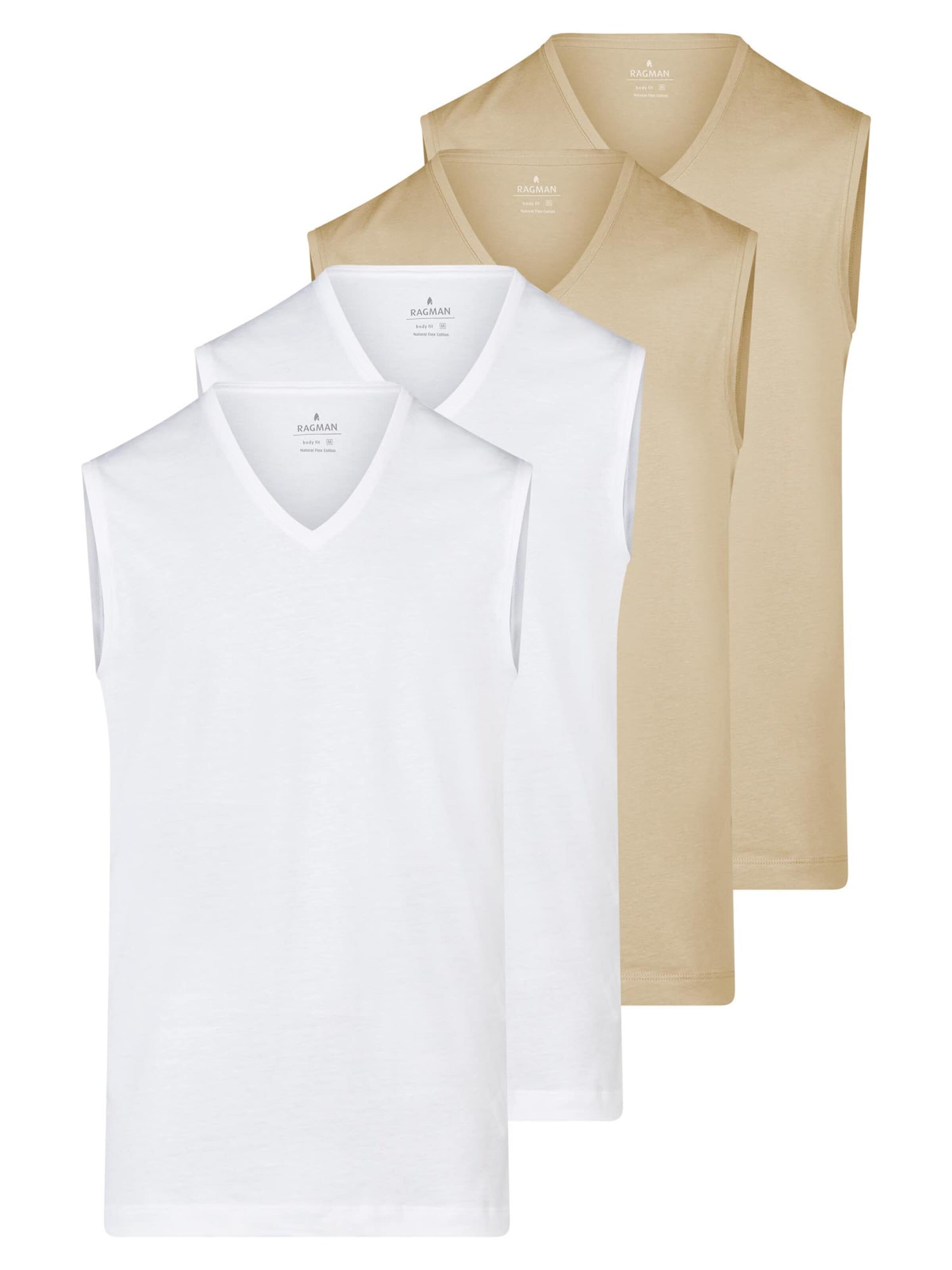 Ragman Undershirt 'Basic' in Brown: front