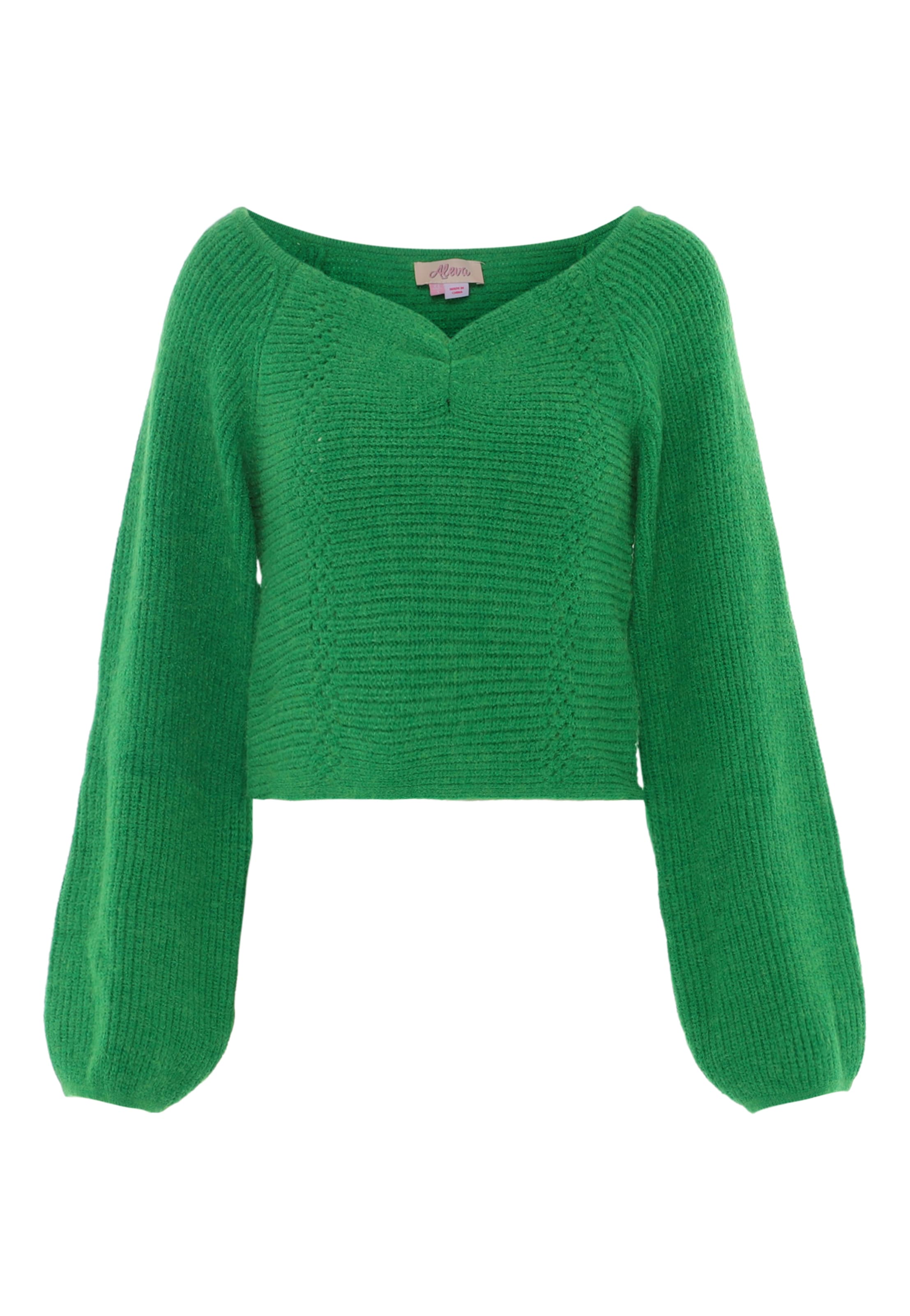 aleva - Jersey en verde: frente