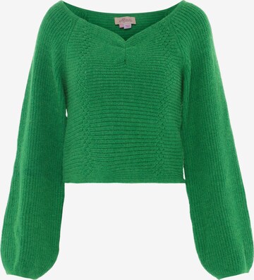 Pull-over aleva en vert : devant