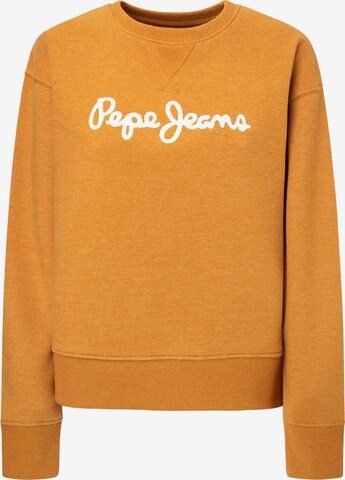 Pepe Jeans Sweatshirt 'NANETTE' in Yellow: front