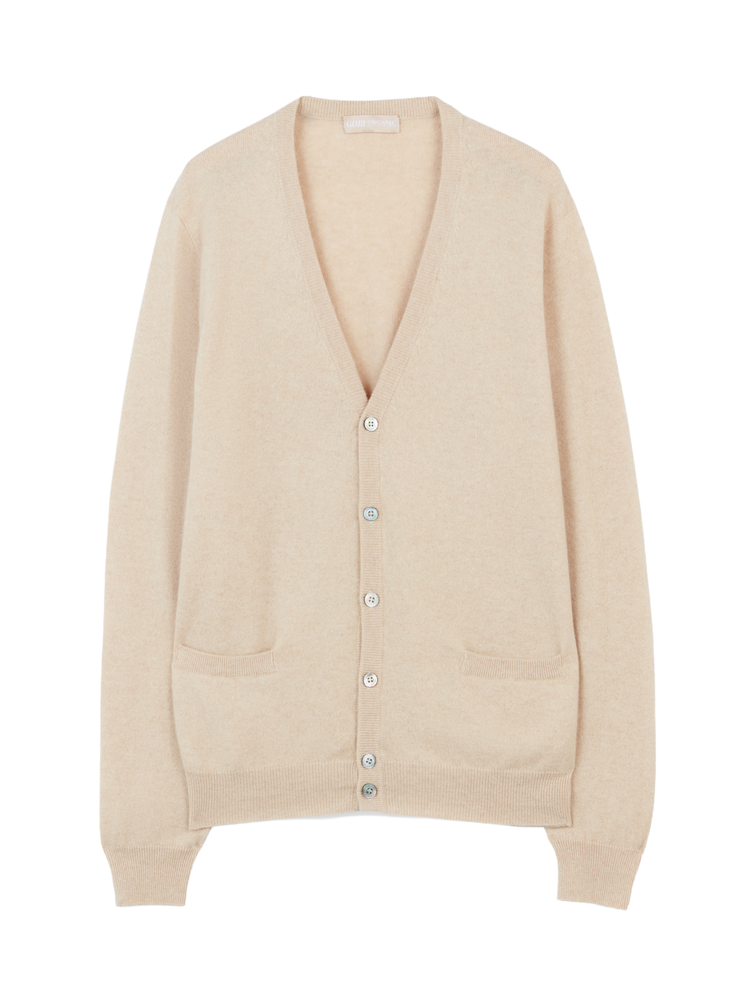GOBI Cashmere Strickjacke‌‌ in Beige: Vorderseite