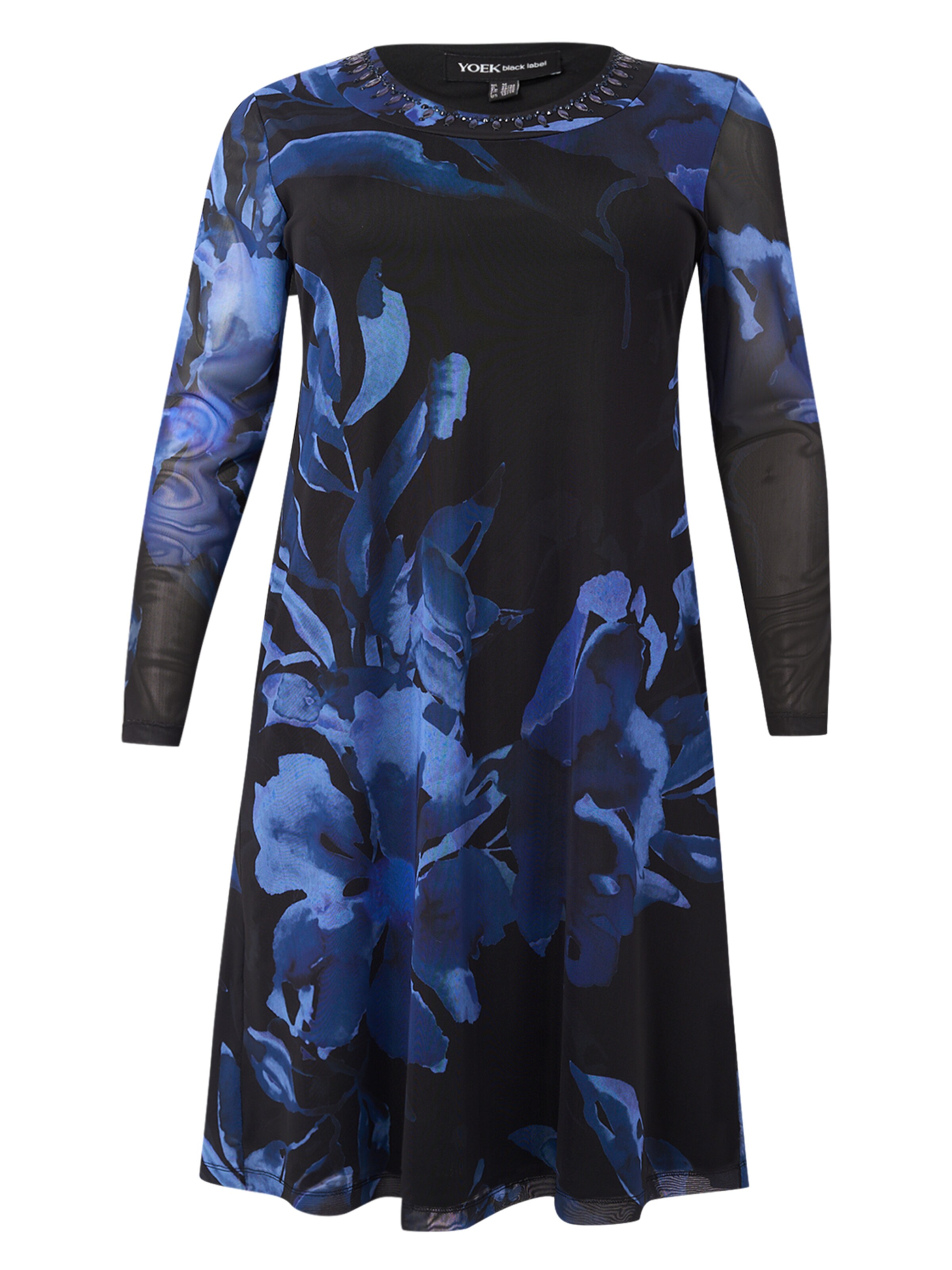 YOEK Dress in Blue: front