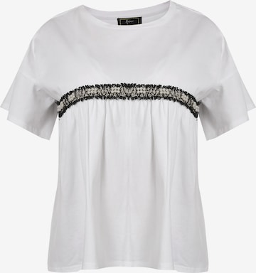 T-shirt faina en blanc : devant