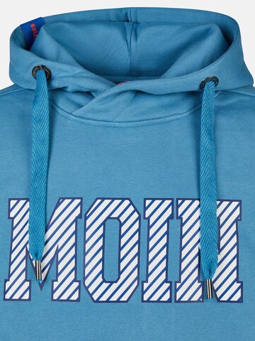 salzhaut Sweatshirt 'Heff - Moin' in Blue: front