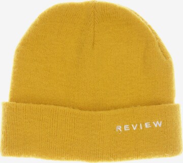 Review Hat & Cap in One size in Yellow: front