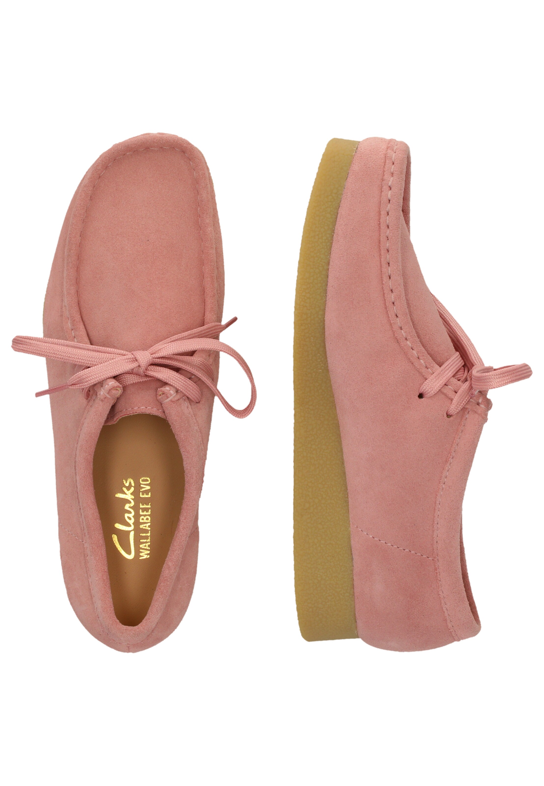 CLARKS Moccasin 'Wallabee EVO' in Pink