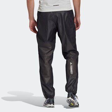 ADIDAS TERREX Regular Sports trousers 'Agravic Rain' in Black