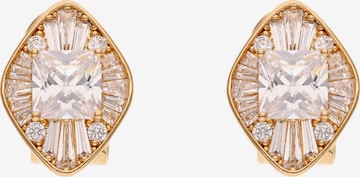 Boucles d'oreilles faina en or : devant