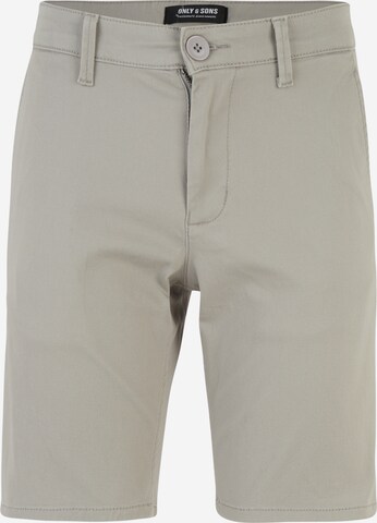 Pantaloni chino 'Cam' di Only & Sons in grigio: frontale