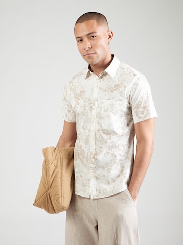 Coupe slim Chemise s.Oliver en beige : devant