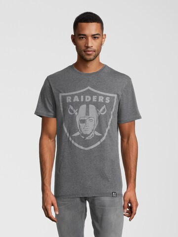 Recovered Shirt 'Raiders' in Grey: front
