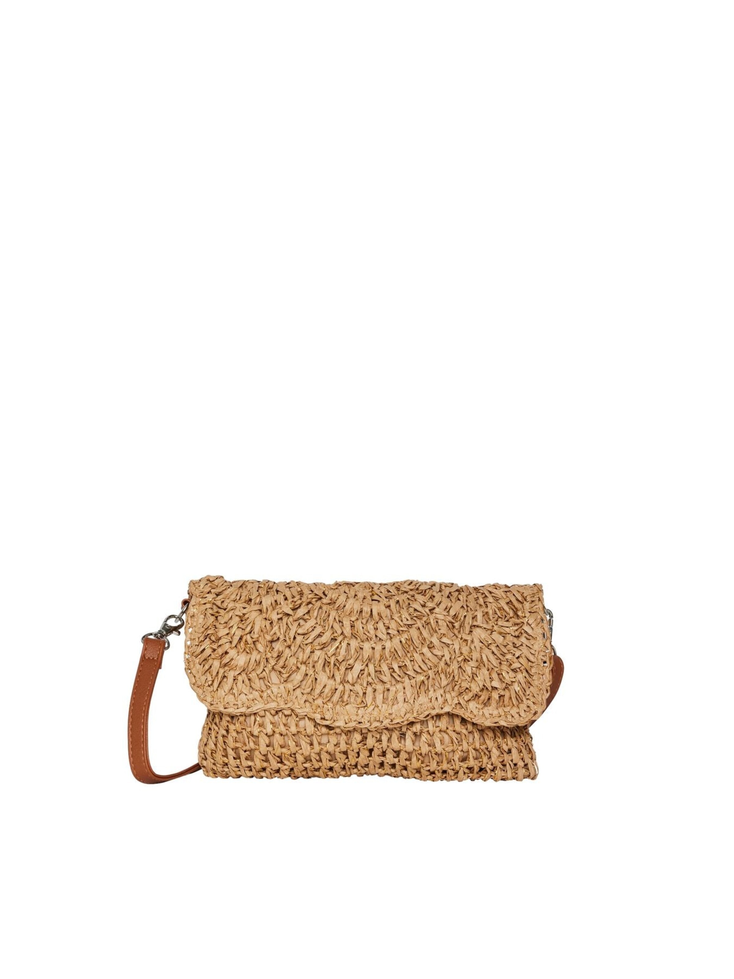 Borsa da spiaggia in One Size PIECES di colore marrone chiaro, Visualizzazione prodotti