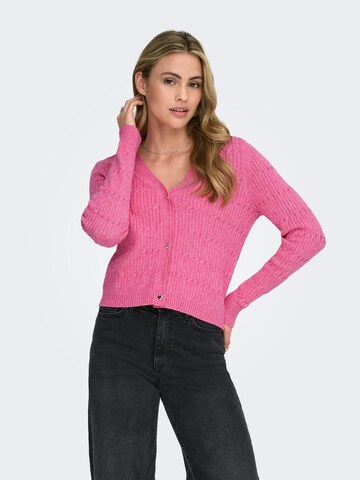 ONLY Knit cardigan 'katia' in Pink