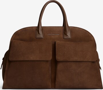 Sac week-end TOMMY HILFIGER en marron : devant