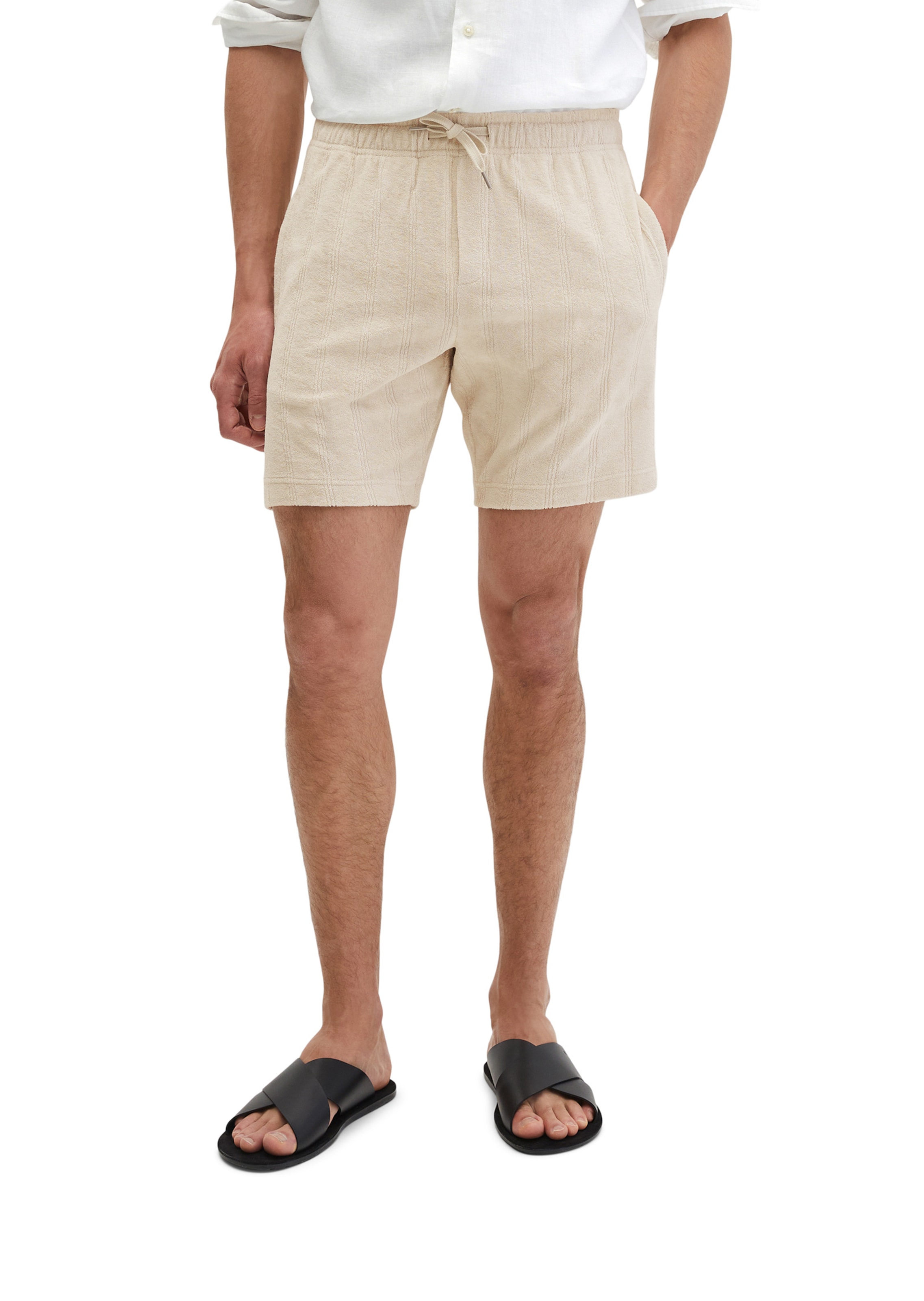 Marc O'Polo Regular Trousers in Beige: front