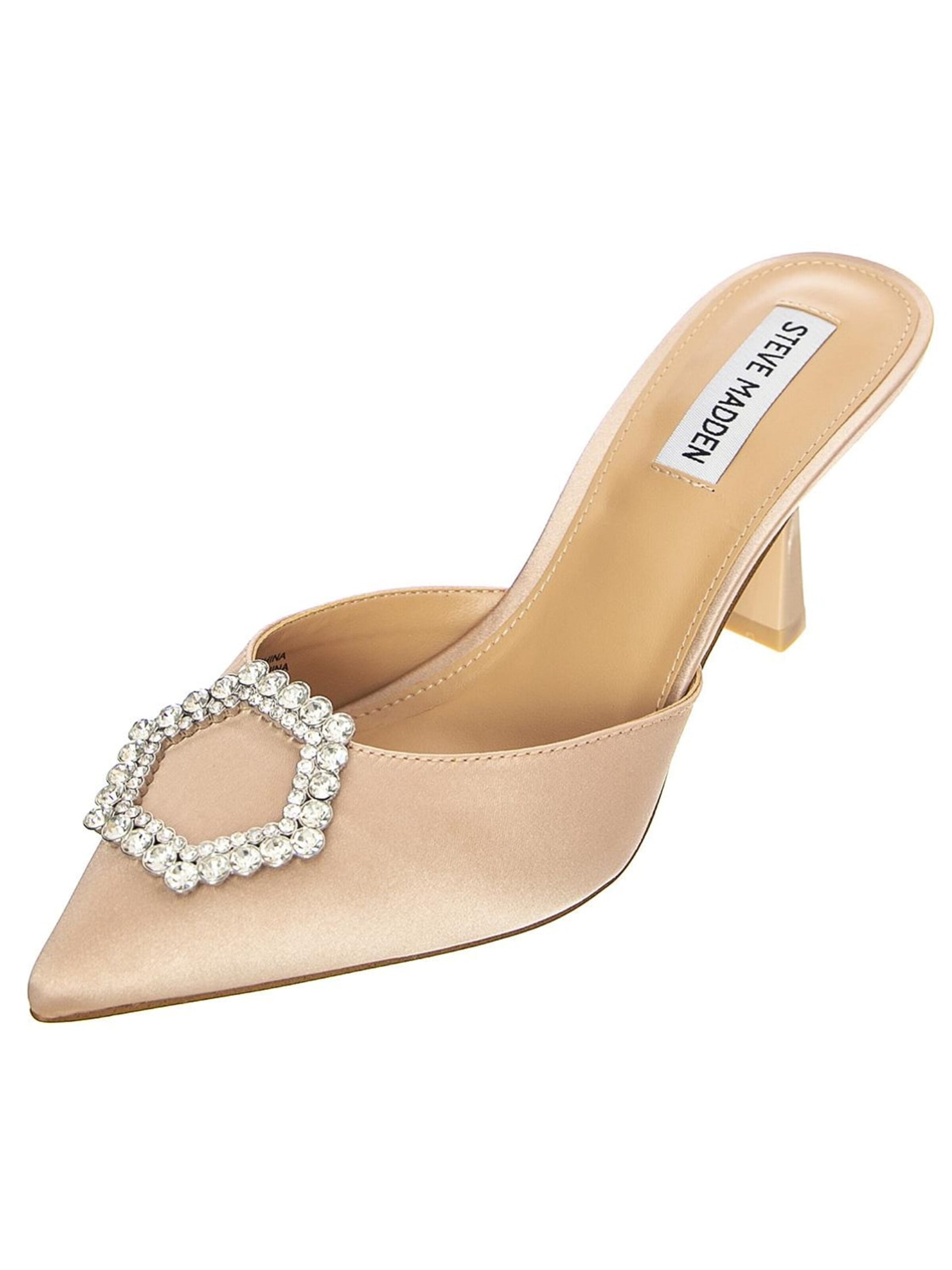 Escarpins 'Womens Luxe City Nude Satin Sandals' STEVE MADDEN en beige : devant