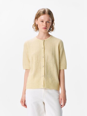 Cardigan OBJECT en jaune : devant