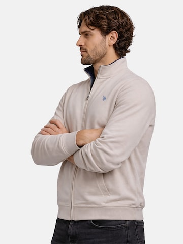 U.S. POLO ASSN. Sweatjacke in Beige