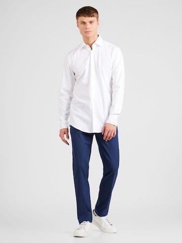 BOSS Slim fit Overhemd 'Hank' in Wit