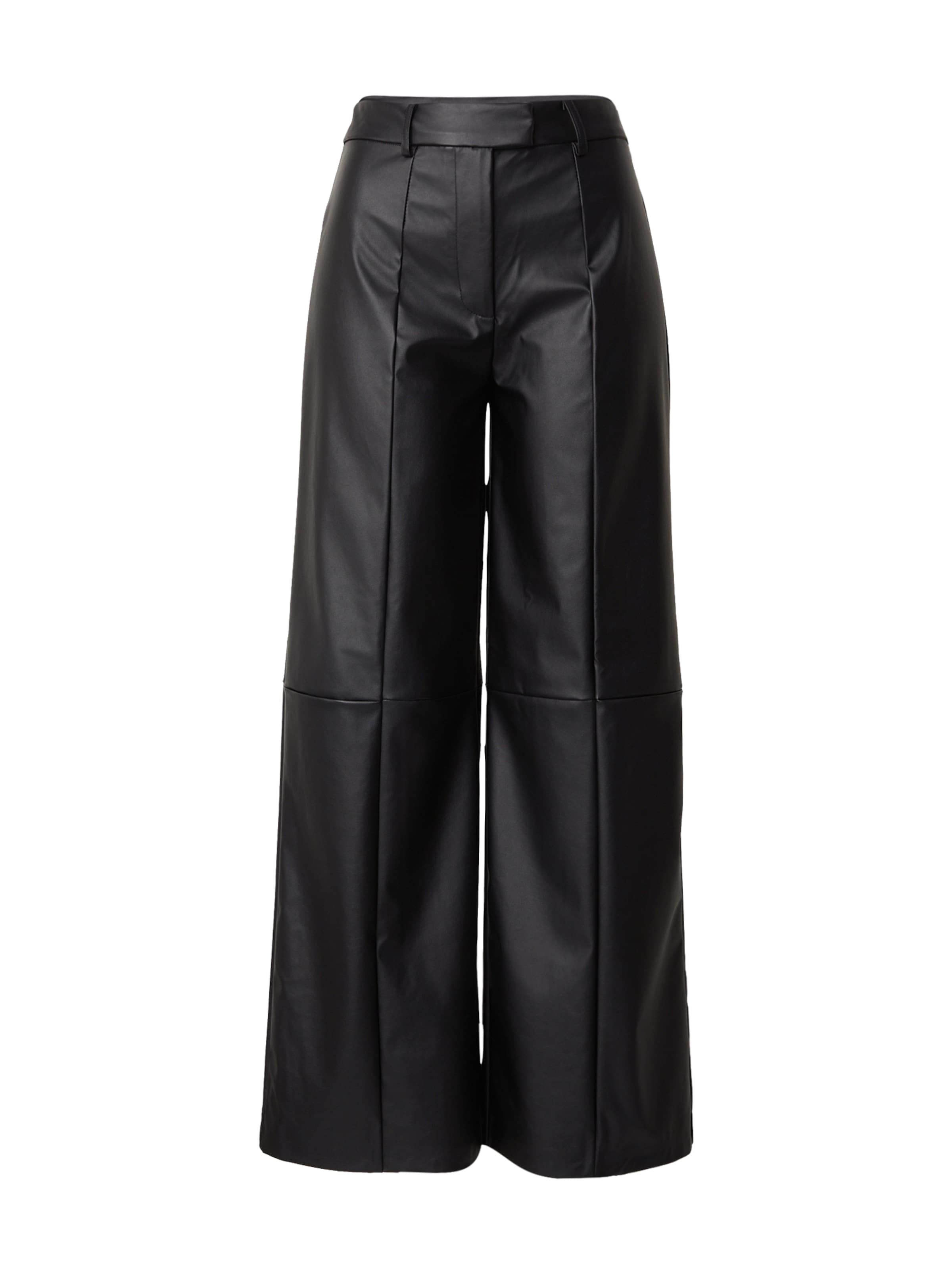 Wide leg Pantaloni 'Ines' di ABOUT YOU in nero: frontale
