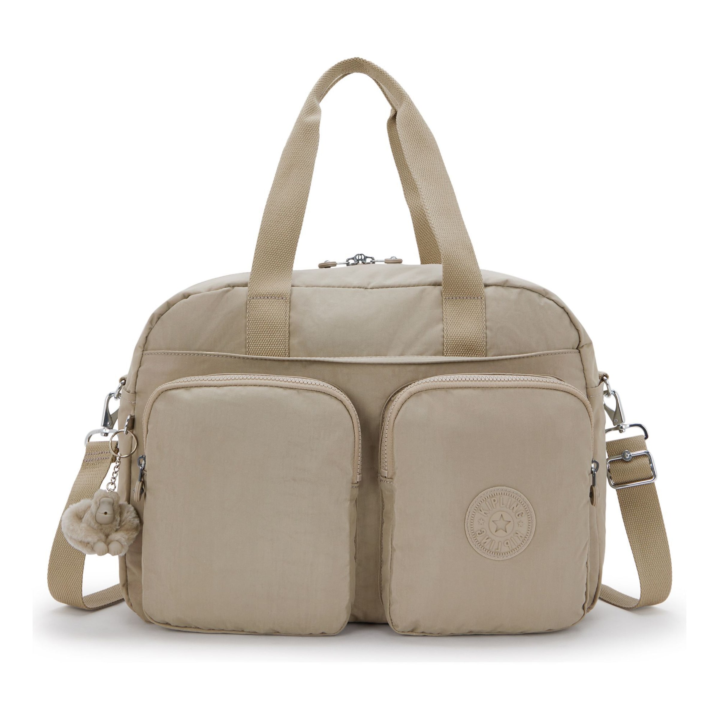 Sac week-end 'Defea' KIPLING en beige : devant
