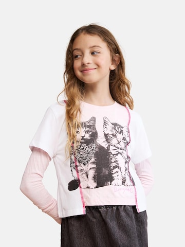 Desigual T-shirt i rosa: framsida