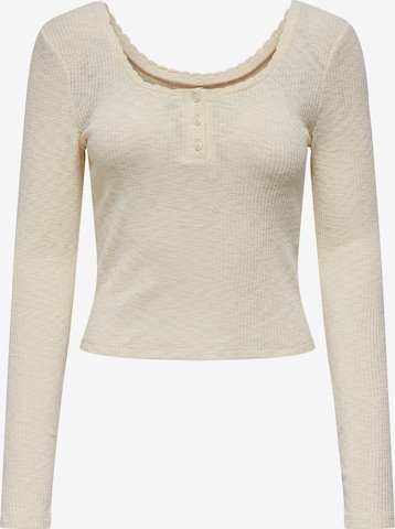 ONLY - Camiseta 'ONLJULIANE' en beige: frente